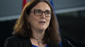 "Nous nous attendons à ce que les sanctions douanières entrent en vigueur ce vendredi. Nous avons encore quatre jours devant nous", a déclaré la Commissaire européenne au Commerce, Cecilia Malmström.