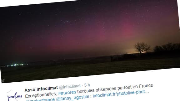 Des aurores boréales ont été observées dans le ciel français, la nuit dernière.