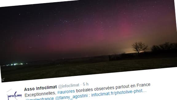 Des aurores boréales ont été observées dans le ciel français, la nuit dernière. 