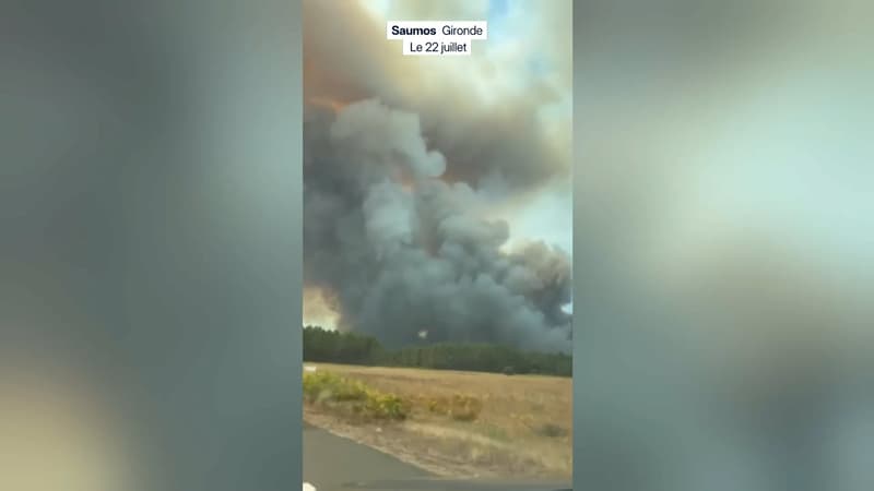 DIRECT. Incendies en France: l'incendie de Saumos en Gironde a parcouru plus de 800 hectares, des milliers d'évacués