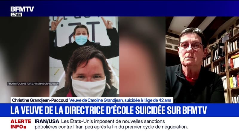 Suicide de Caroline Grandjean: "Les responsabilités ont été reconnues, maintenant, on veut les responsables", affirme sa veuve