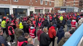 Le cortège au Havre ce jeudi.