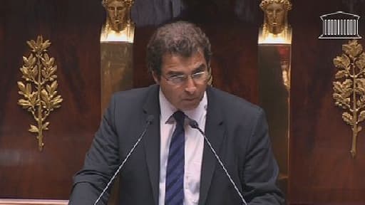 Le chef de file des députés UMP, Christian Jacob, ce mercredi à la tribune de l'Assemblée.