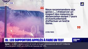 OL: les supporters appelés à faire un test après les rassemblements pour le derby