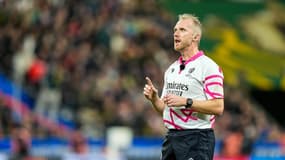 Wayne Barnes, le 28 octobre 2023, lors de la finale de la Coupe du monde de rugby