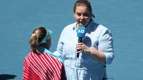 Jelena Dokic à l'Open d'Australie, le 23 janvier 2023