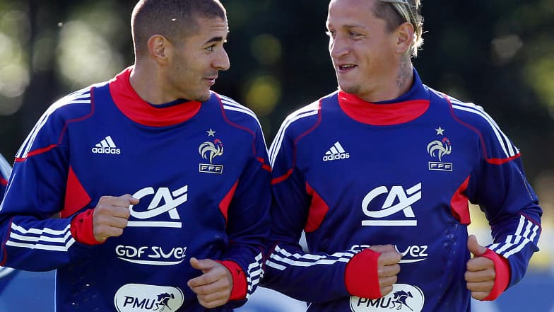 Karim Benzema et Philippe Mexès