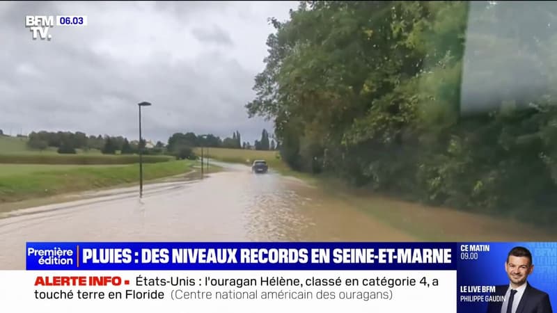 Intempéries: des niveaux de pluie records en Seine-et-Marne