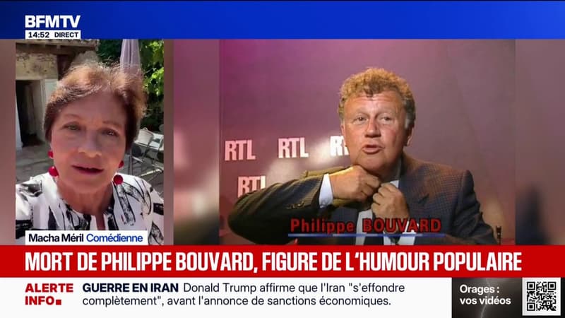 Mort de Philippe Bouvard: "C'était un esprit critique", se souvient la comédienne Macha Méril