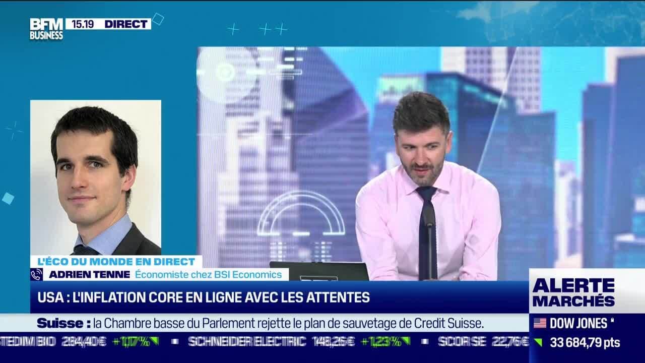 Adrien Tenne (BSI Economics) : USA, l'inflation core en ligne avec les ...