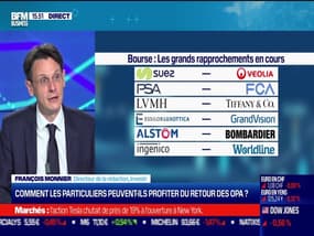 François Monnier (Investir) : comment les particuliers peuvent-ils profiter du retour des OPA ? - 08/09