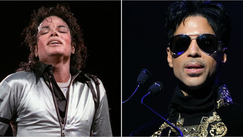 Michael Jackson et Prince. 
