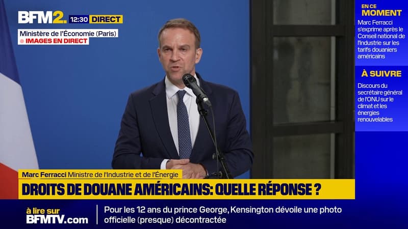 Droits de douane américains : Marc Ferracci appelle l'UE à 
