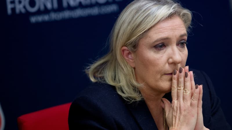Marine Le Pen était au Palais de justice de Paris ce vendredi matin. 