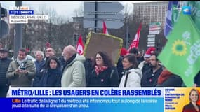 Métro lillois: les usagers en colère se sont rassemblés