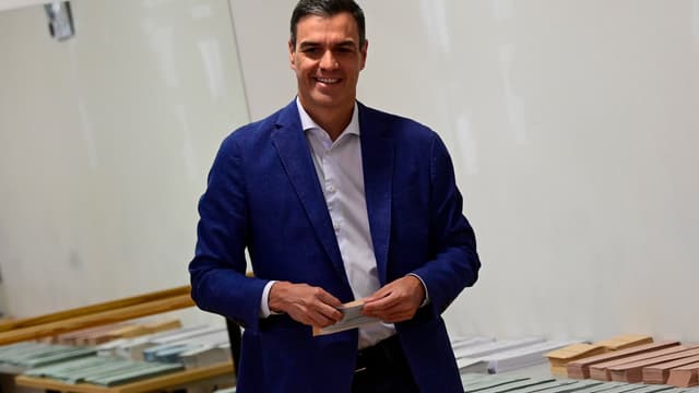 Le Premier ministre espagnol vote le dimanche 26 mai 2019.