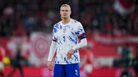 Erling Haaland lors du match Autriche-Norvège (5-1, Ligue des nations), le 13 octobre 2024