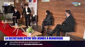 Haute-Provence : la secrétaire d'Etat de la jeunesse et de l'engagement, Sarah el Haïry, en visite à Manosque 