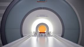 "Iseult", l'IRM le plus puissant au monde pour observer le corps humain, au sein du centre de recherche sur l'imagerie cérébrale du CEA, NeuroSpin à Saclay le 5 octobre 2021 (ILLUSTRATION)