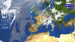 Une "goutte froide" suscite de violentes intempéries en Allemagne, au Belgique et au Luxembourg, ainsi que des crues dans le Nord-Est de la France, le 16 juillet 2021.