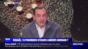 Otages du Hamas: "Même si 40 ou 50 otages sont libérés, il en reste encore 200", tempère David Kaminski (membre du bureau exécutif du CRIF)