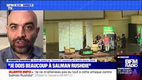 "Il a très bien fait de vivre sans protection, car il a conquis 30 ans de vie": Roberto Saviano rend hommage à Salman Rushdie