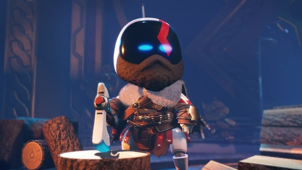 Dans Astro Bot, on croise des visages familiers de la Playstation comme Kratos (God of War) Dans Astro Bot, on croise des visages familiers de la Playstation comme Kratos (God of War)