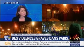 "Troublée", la ministre Agnès Buzyn demande aux représentants des gilets jaunes de condamner les violences survenues à Paris