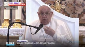 Pape François en Corse: il faut "pardonner tout et toujours", déclare le souverain pontife à la cathédrale d'Ajaccio