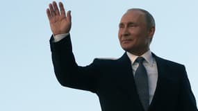 Vladimir Poutine lors de son investiture, le 7 mai 2018 au Kremlin à Moscou (Russie)