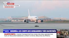 Émeutes en Nouvelle-Calédonie: l'avion transportant les dépouilles des deux gendarmes tués a atterri à Istres