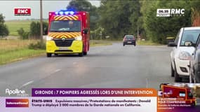 Gironde: 7 pompiers agressés lors d'une intervention 
