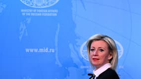 La porte-parole du ministère russe des Affaires étrangères, Maria Zakharova, à Moscou le 14 janvier 2025.