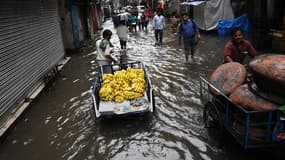 La mousson provoque des inondations mortelles en Inde, le 24 juillet 2017
