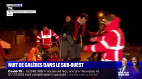 Inondations: la nuit de galère de nombreux habitants du sud-ouest