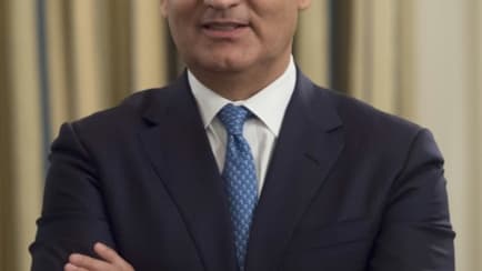Le PDG de la compagnie aérienne United Airlines, Oscar Munoz, le 9 février 2017 à Washington Le PDG de la compagnie aérienne United Airlines, Oscar Munoz, le 9 février 2017 à Washington