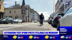 Strasbourg: l'extension d'une piste cyclable en test au Neudorf