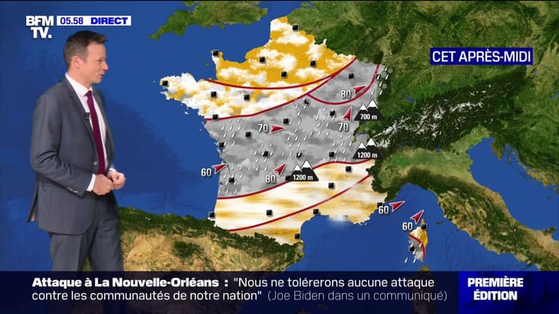 Regarder la vidéo Un vent très présent ce jeudi 2 décembre avec des éclaircies dans le Nord 