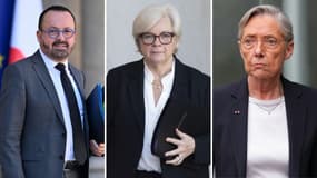Yannick Neuder, Catherine Vautrin et Élisabeth Borne.