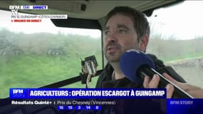 Mobilisation des agriculteurs: une opération escargot en cours sur la nationale 12 à proximité de Guingamp (Côtes-d'Armor)