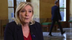 Marine Le Pen s'exprime au micro de BFMTV le 8 novembre 2022