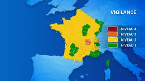 La Loire et le Rhône sont en alerte aux vents violents.