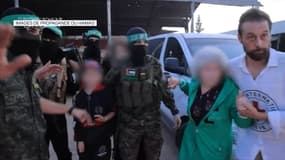 Les images de la remise des otages israéliens par le Hamas à la Croix-Rouge, le 24 novembre 2023.