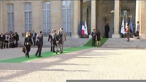 COP21: les politiques foulent le tapis… vert de l’Elysée