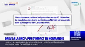 Grève à la SNCF: peu d'impact en Normandie