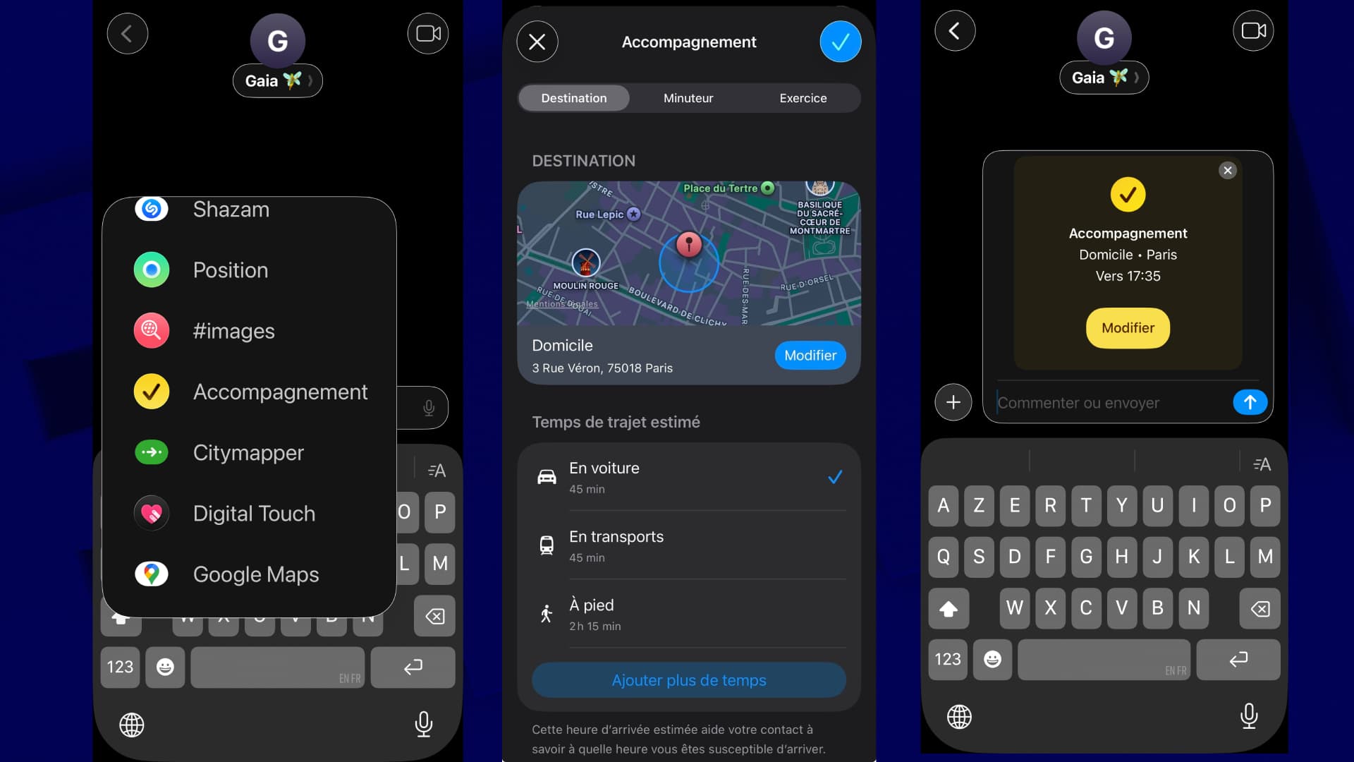 La fonction "Accompagnement" sur iPhone. La fonction "Accompagnement" sur iPhone.