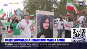 Paris: hommage à l'iranienne Masha Amini 