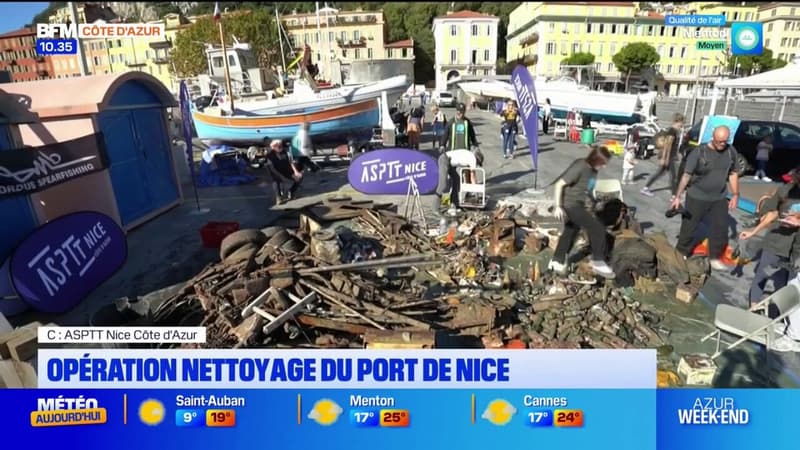 Nice: plusieurs enfants ont effectué une opération nettoyage dans le port