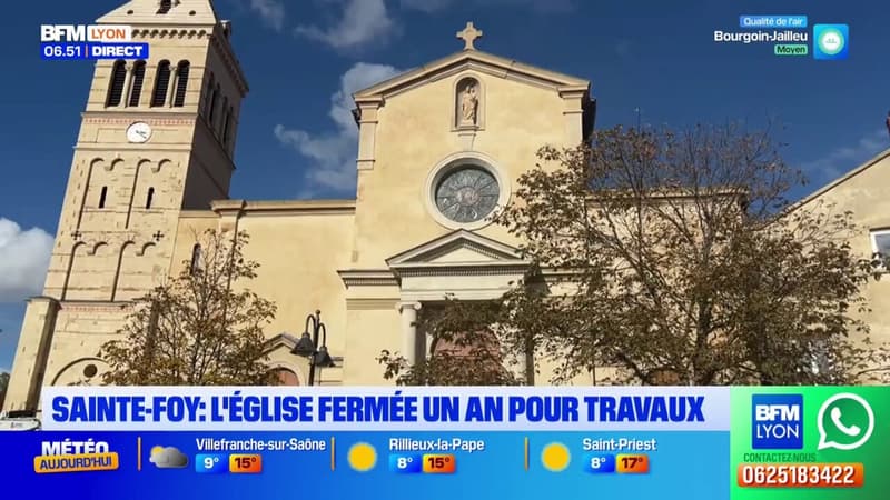 Sainte-Foy-lès-Lyon: l'église fermée un an pour travaux