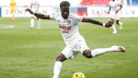 Maxwel Cornet lors du match amical OL-Nice, à Lyon le 4 juillet 2020